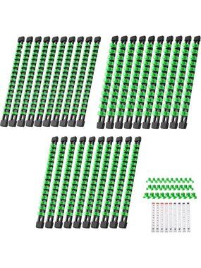 30-Pack Socket Organizer Set - 1/4", 3/8", 1/2" Clips for Garage Storage & Tools